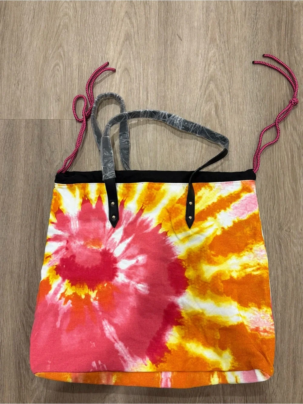 Victoria’s Secret Orange & Pink Tie-Dye Beach Bag